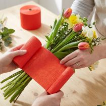 Artículo Flor crepé rojo A10cm gramaje 128g/m² L250cm 2 piezas