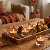 Artículo Velas aromáticas naranja, aroma de velas de té, vela aromática de habitación Ø3,5cm H1,5cm 18 piezas