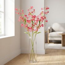 Artículo Rama artificial de orquídea Oncidium en flor, decoración de 112 cm, 3 unidades.