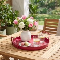 Artículo Bandeja versátil, práctico almacenaje para comedor y terraza, 22cm