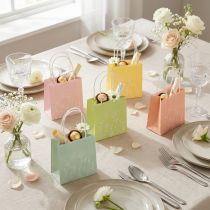 Artículo Bolsa de regalo con diseño floral, bolsa de regalo pequeña para ocasiones especiales, 12 cm, 12 piezas