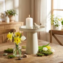 Artículo Bandeja/soporte decorativo para velas y figuritas, 20 cm