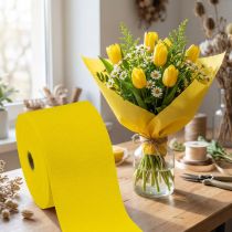 Artículo Flor crepé amarillo A10cm gramaje 128g/m² L250cm 2 piezas