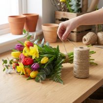 Artículo Cinta de yute cordón de yute cinta yute natural cinta decorativa Ø2mm 200m
