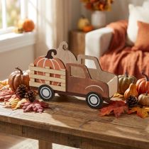 Artículo Decoración de mesa decoración de calabaza otoñal camión de reparto madera 20×7,5×12,5cm