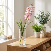 Artículo Orquídea Artificial Rosa Blanca Flor Artificial Orquídea 73cm
