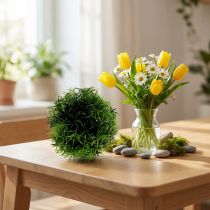 Artículo Mini bola de hierba verde planta artificial redonda Ø10cm 1 pieza