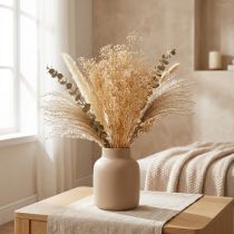 Artículo Gypsophila Pensamiento Yeso Hierba Flores blancas 50cm 55g