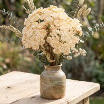 Artículo Milenrama artificial crema Achillea flores artificiales 30cm 6 uds