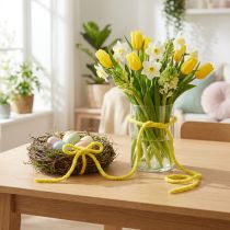 Artículo Cordón de fieltro polar Mirabell 25m amarillo