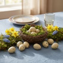 Artículo Huevos de codorniz decoración huevos de Pascua soplados crema 3cm 50uds
