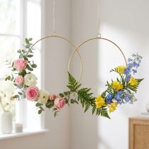 Artículo Aro decorativo para colgar oro Ø35cm 4ud