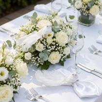 Artículo Palomas decorativas para bodas como pareja de palomas con clip blanco 22cm 2 piezas