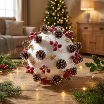 Artículo Bola de poliestireno Ø20cm blanco 2uds