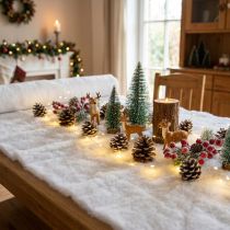 Artículo Alfombra de nieve Cobertor de nieve artificial Deco Blanco 600×45cm