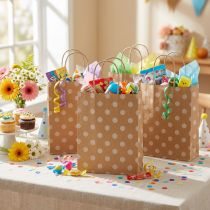 Artículo Bolsas de regalo bolsas de papel lunares 18×22cm 50uds