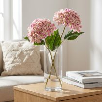 Artículo Elegante flor de hortensia artificial que llamará la atención de forma duradera, 80 cm, 2 piezas