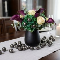 Artículo Cuentas decorativas antracita metalizada 14mm 35uds