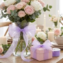 Artículo Cinta de organza con orillo 40mm 50m violeta claro