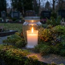 Artículo Recambio de velas para tumbas blanco 22h H6,5cm 15ud