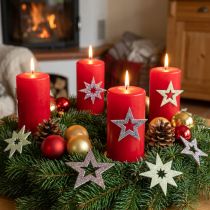 Artículo Estrellas decorativas para manualidades gomaespuma amarilla, marrón 4cm 36 piezas