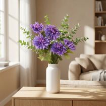 Artículo Dalias artificiales en lavanda con 5 flores 105cm