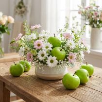 Artículo Mini manzana artificial verde Ø4cm 24 piezas