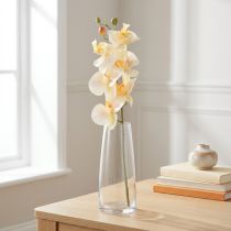 Artículo Orquídea Artificial Crema Naranja Phalaenopsis 78cm