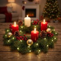 Artículo Guirnalda de luces micro LED Luces navideñas temporizador 180 cm
