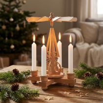 Artículo Velas piramidales velas pequeñas blancas 6,5cm 24uds