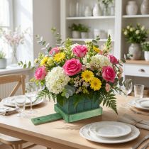 Artículo Ladrillos de espuma florales con base de madera 21cm x 9cm x 8cm 8 piezas