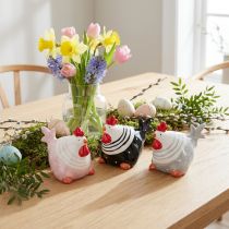 Artículo Gallinas decorativas Figuras decorativas de Pascua gallina 8,5cm 3 piezas
