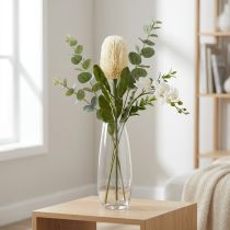 Artículo Flores Artificiales Banksia Crema Blanca Artificiales Exóticas 64cm