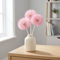 Artículo Flores secas de diente de león gigante para decoración, elegante accesorio para el hogar, 12 cm, 4 unidades