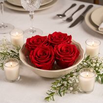 Artículo Rosas reales Infinity Roses Red Premium Ø8,5cm 4 uds