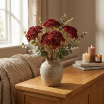 Artículo Flores artificiales de milenrama roja Achillea artificial H30cm 6 piezas