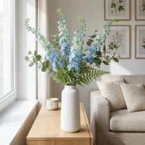 Artículo Delphinium artificial azul, flor artificial, 130 cm