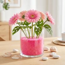 Artículo Arena decorativa rosa para manualidades, arena coloreada 0,5mm rosa neón 1kg