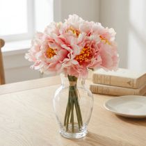 Artículo Paeonia Peonía Flor Artificial Peonía Rosa Ø6cm 28cm 7uds