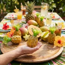 Artículo Mini juego de piñas artificiales decorativas para fiestas tropicales (6 piezas)