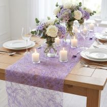 Artículo Camino de mesa Deco polar Sizoweb violeta 30cm 5m