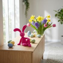 Artículo Figura decorativa moderna de conejo para salón, decoración de Pascua, 38 cm