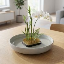 Artículo Erizo Kenzan Rectangular Plata Latón 70×50mm