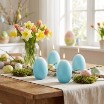 Artículo Vela de huevo de Pascua Idea de decoración para alegre celebración de Pascua - 9 cm - 20 h - 6 pzs