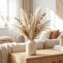 Artículo Babala perla mijo blanqueado decoración seca 25 piezas