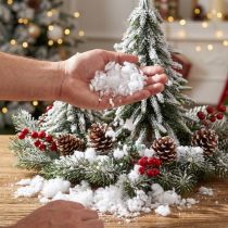 Artículo Copos de nieve artificiales en escamas blancas como la nieve 100 g × 2 piezas