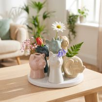 Artículo Figuras decorativas de animales en jarrón, perfectas para un diseño de habitación divertido, 13 cm