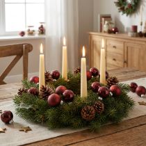 Artículo Mini bolas de cristal para Navidad en Berry Ø3cm 22uds
