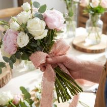 Artículo Cinta para joyería cinta decorativa cinta con flecos oro rosa A40mm L15m