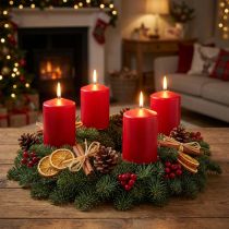 Artículo Velas de pilar 130/100 rojo 4 piezas
